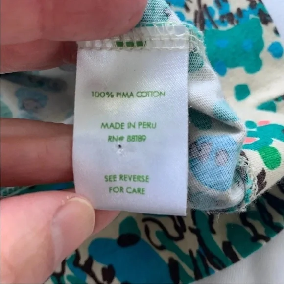 Lilly Pulitzer Teal Aqua Cream Corine Dress Sea Oat Everglades - Picture 9 of 14